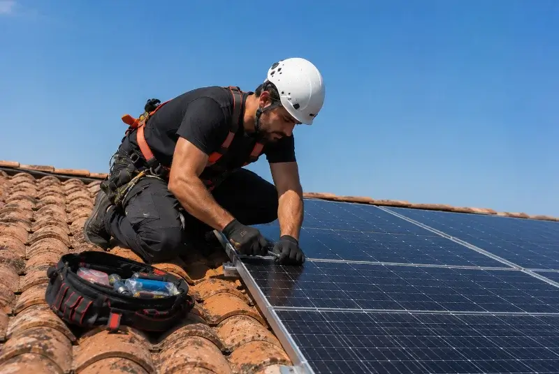 Maintenance et monitoring de panneaux solaires à Ponlat-Taillebourg